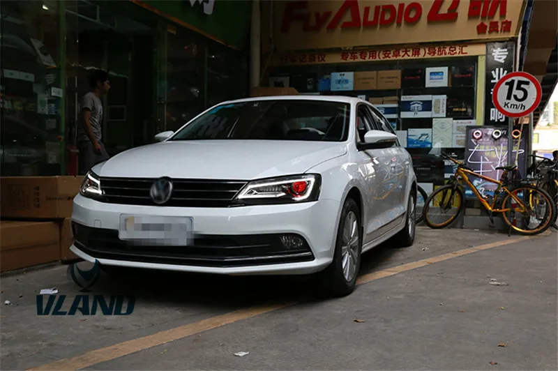 VLAND завод для автомобиля фара Jetta светодиодный налобный фонарь 2012 2014 2016 2017 с