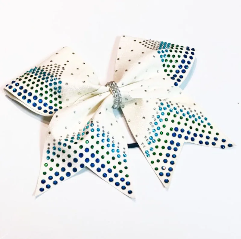 Градиентный бант для девочек Rhistone Cheerleader волос 15*16 см Индивидуальный