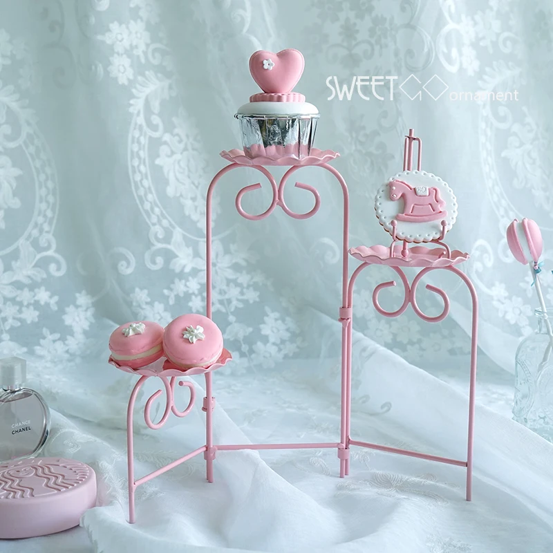 Розовое печенье SWEETGO складные инструменты для украшения кексов свадебной