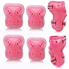 THICKEN 6pcs/set Skating Protective Gear Sets PE Elbow Pads Bicycle Skateboard Ice Skating Roller Knee Protector For Kids