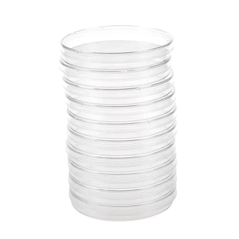 10 шт стерильные пластиковые тарелки Петри бактериальные дрожжи 90x15 мм