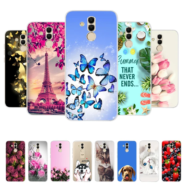 Cute Letter Case For Huawei Mate 20 Lite Case 6.3'' Silicone Soft Fundas  For Huawei Mate20 Lite 20Lite SNE-LX1 Phone Cases Cover