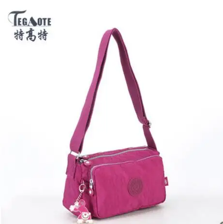 

TEGAOTE 2017 New Nylon Waterproof Women Shoulder Bag Handbag Multifunction Zipper Messenger Bag Crossbody bag 937