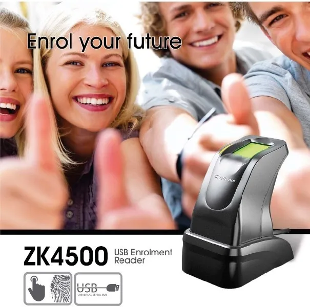 USB Датчик Отпечатков пальцев Захвата Читатель сканер ZKT ZK4500 для Компьютера PC Дома