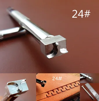 

1pc Leather Craft Steel Carving Stamping Punch Stamper Tool - Chisel Pricking Iron Knife Cutter Edger Creaser Groover Beveler
