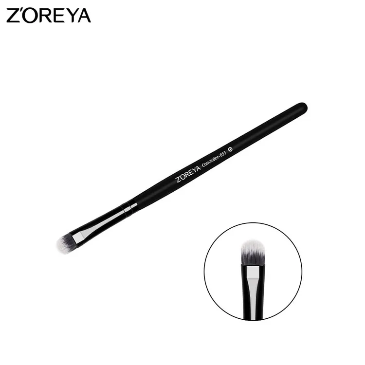 ZOREYA Марка корректор Кисть, Кисть для макияжа для лица Make Up инструмент с черная матовая ручка