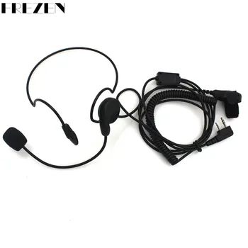 

Baofeng Radios Headset 2 Pin Earpiece Mic Finger PTT For Kenwood Two Way Radios UV-5R BF-888s HYT PUXING High Quality