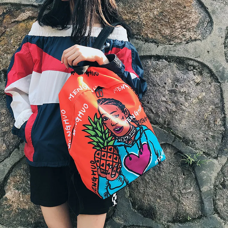 Menghuo Fresh Style Women Backpacks Full Print Bookbags 3D Backpack School Bag for Girls Rucksack Female Travel Backpack Mochila (10)