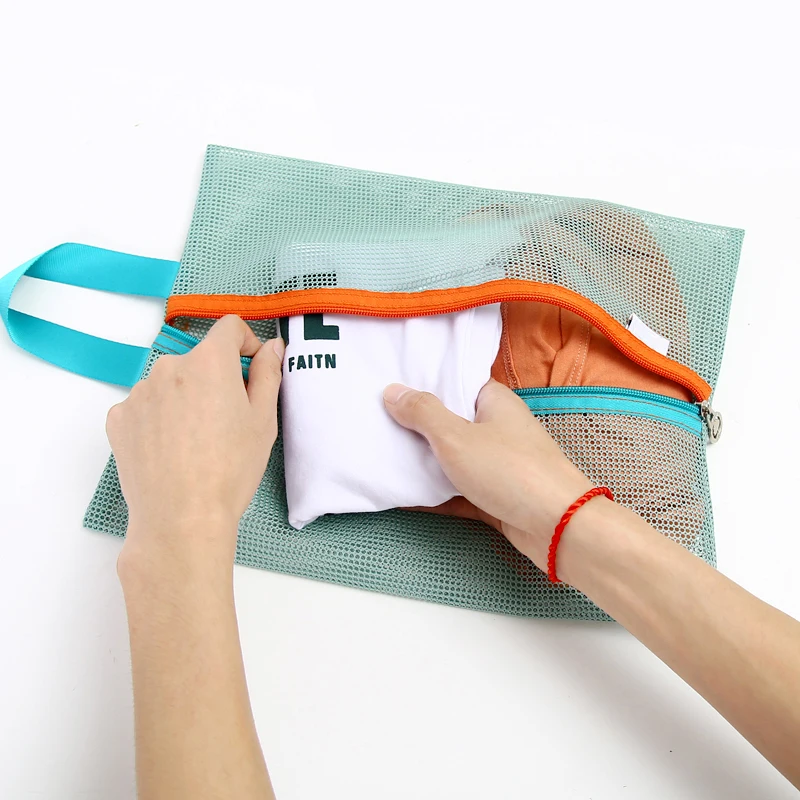 4 قطعة/المجموعة رشاقته السفر حقيبة التخزين المحمولة شبكة حقيبة حالة أدوات الزينة الملابس الداخلية شنقا حقيبة التخزين s منظم الحقيبة