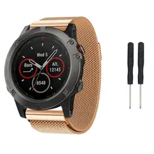 HIPERDEAL смарт-аксессуары ремешок для Garmin Fenix 5X gps часы ремешок Миланский Магнитный Петля из нержавеющей стали dec13