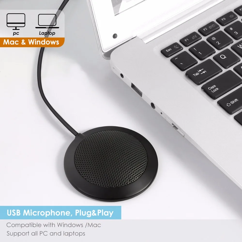 SOONHUA Конференц Студия микрофон Топ всенаправленный USB Plug and Play Mic 1 7 м длинный