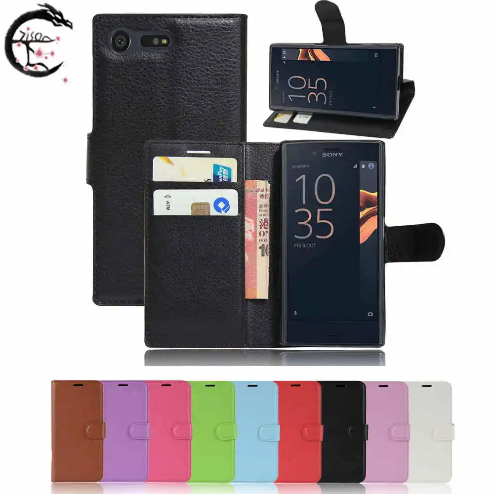

Leather Case For Sony Xperia X Compact X mini PU Flip Cover Phone Wallet Cases Stand Slots Coque for Xmini F5321 Xcompact Case