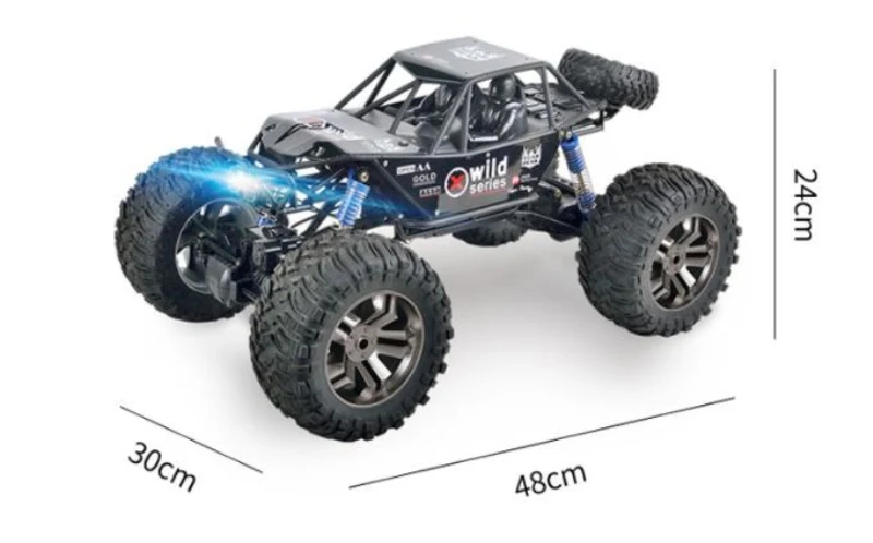 Экстра 2 батареи 1/8 Масштаб RC скалолазание Автомобиль 2,4 г 48 см пульт дистанционного управления моделирование водостойкий пружинный демпинг автомобиль дети лучший подарок