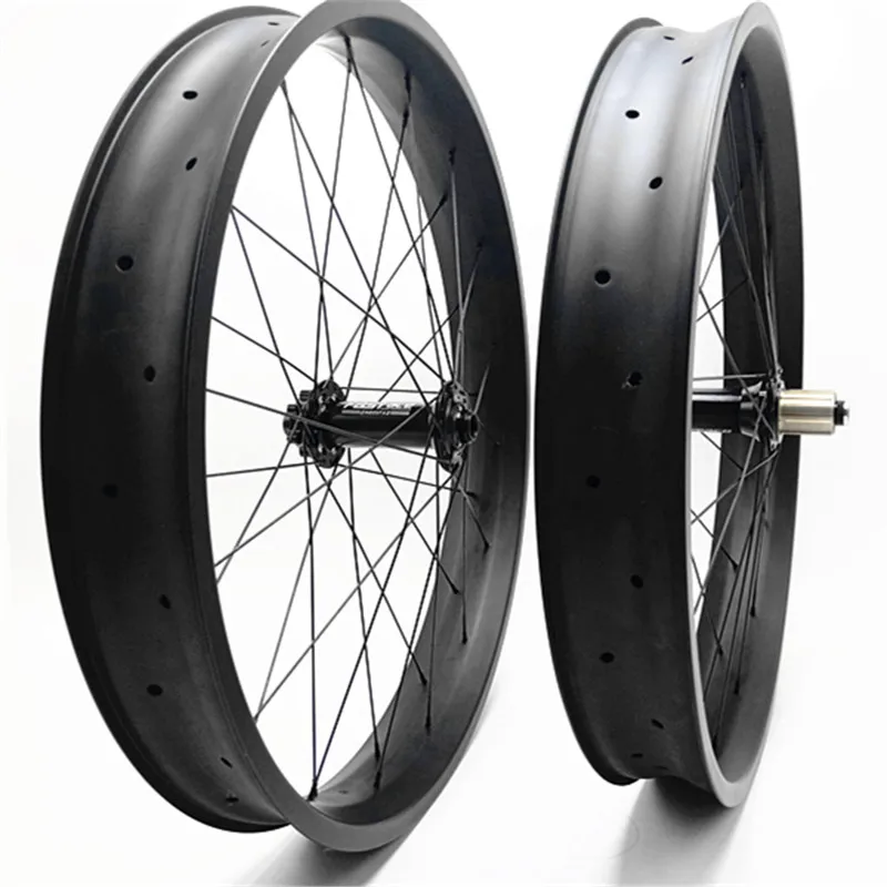 26er карбоновое колесо на широком ободе s 100x25 мм ширина UD 3K матовые Глянцевые колеса дискового велосипеда для жира 150/135 190/197 бескамерное колесо на широком ободе