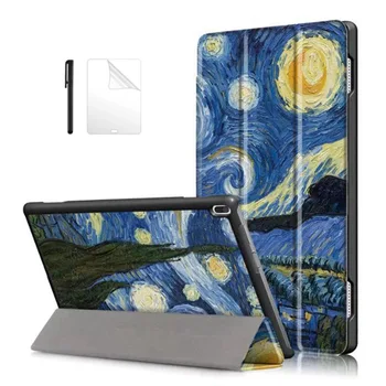 

PU Leather Smart Case For Lenovo Tab 4 10 TB-X304L TB-X304F/N Protective Stand Cover For Lenovo tab 4 10.1 inch case+Film+Pen