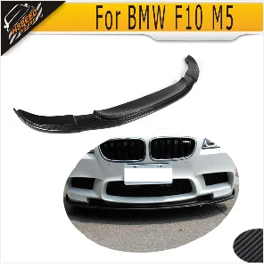 Для 5 серии Прямой задний бампер из углеродного волокна спойлер диффузор для BMW F10 M5 Sedan 2012- Черный FRP