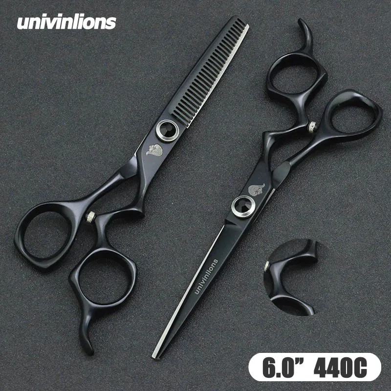 Univinlions 6 дюймов Парикмахерские ножницы для волос набор Janpan стальные профессиональные филировочные ножницы для стрижки волос парикмахерские инструменты Парикмахерские ножницы