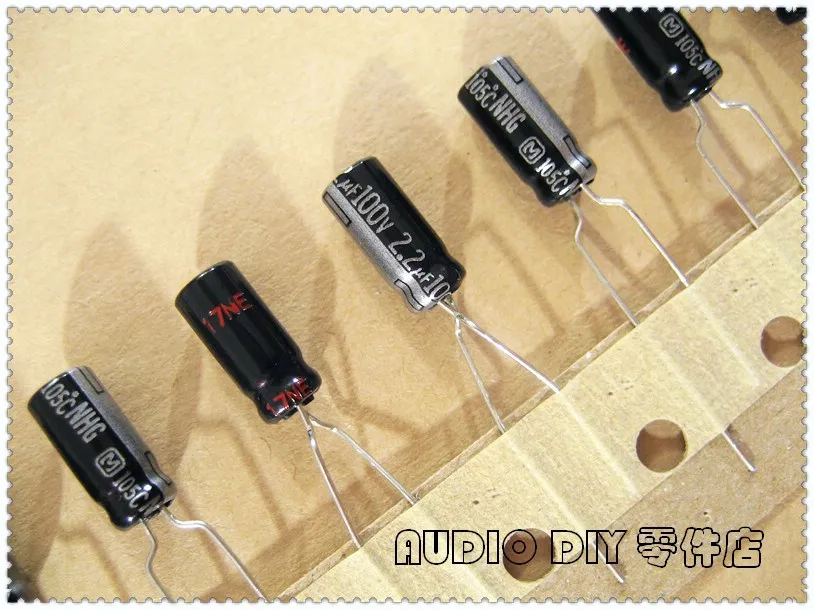 

20PCS/100PCS NHG Series 2.2uF 100V 100V2.2UF Electrolytic Capacitor
