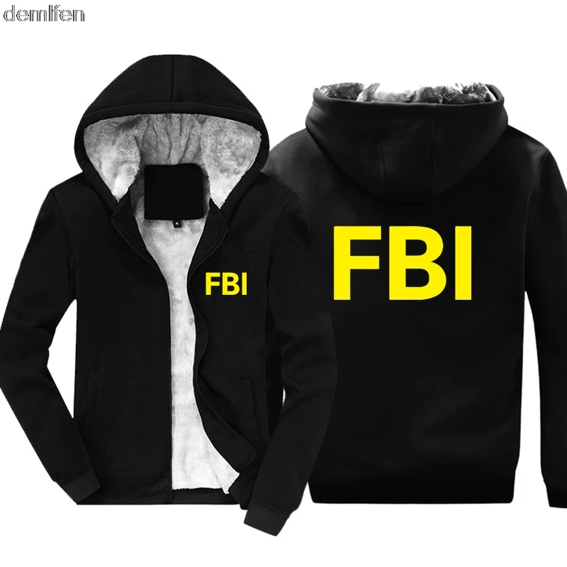 Новинка FBI Academy Quantico худи «Virginia» мужское хлопковое пальто теплая зимняя куртка толстовка с капюшоном