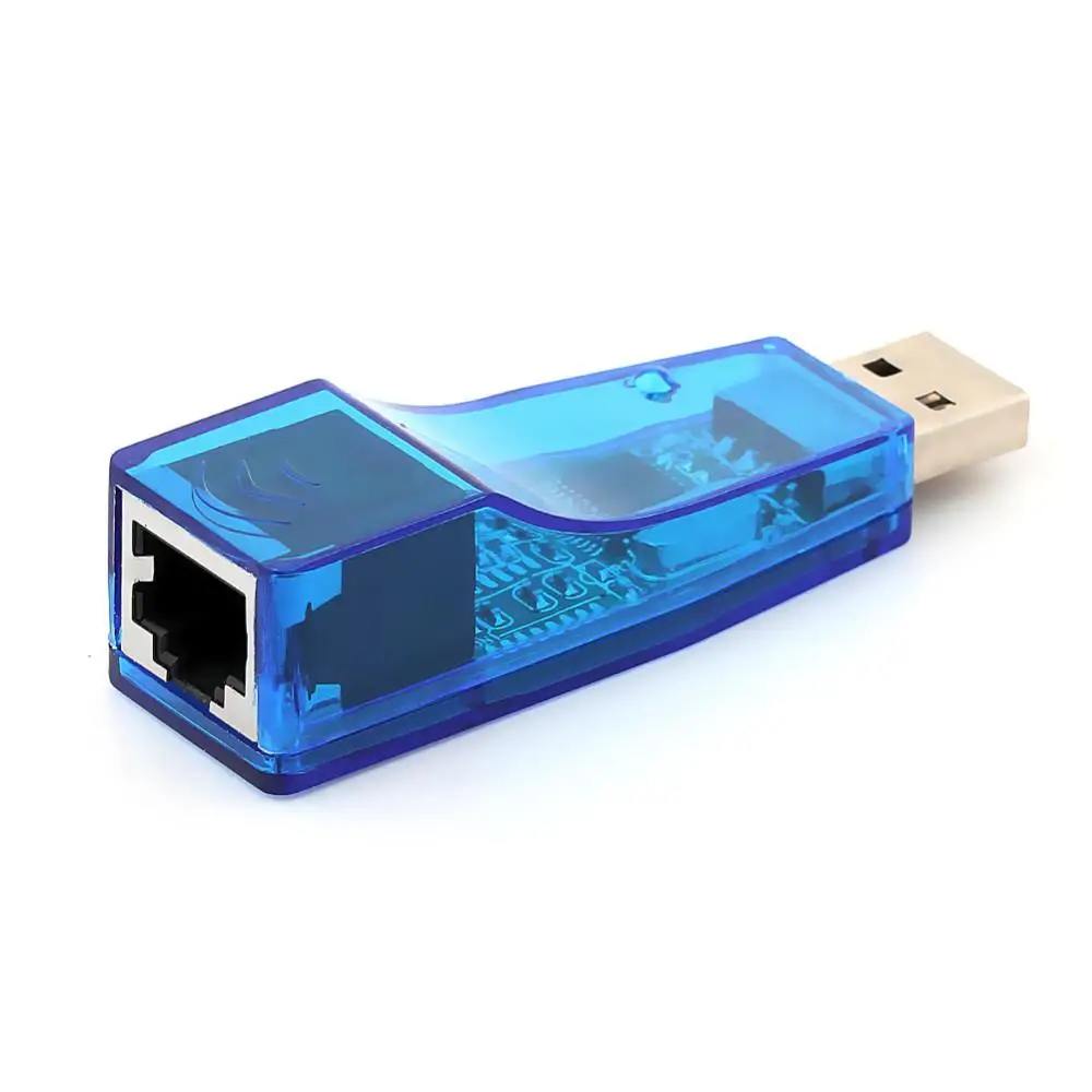 USB 2.0 to LAN RJ45 Ethernet 10//100Mbps Network Card Adapter for Win7 for Win8 for Android Tablet PC Blue