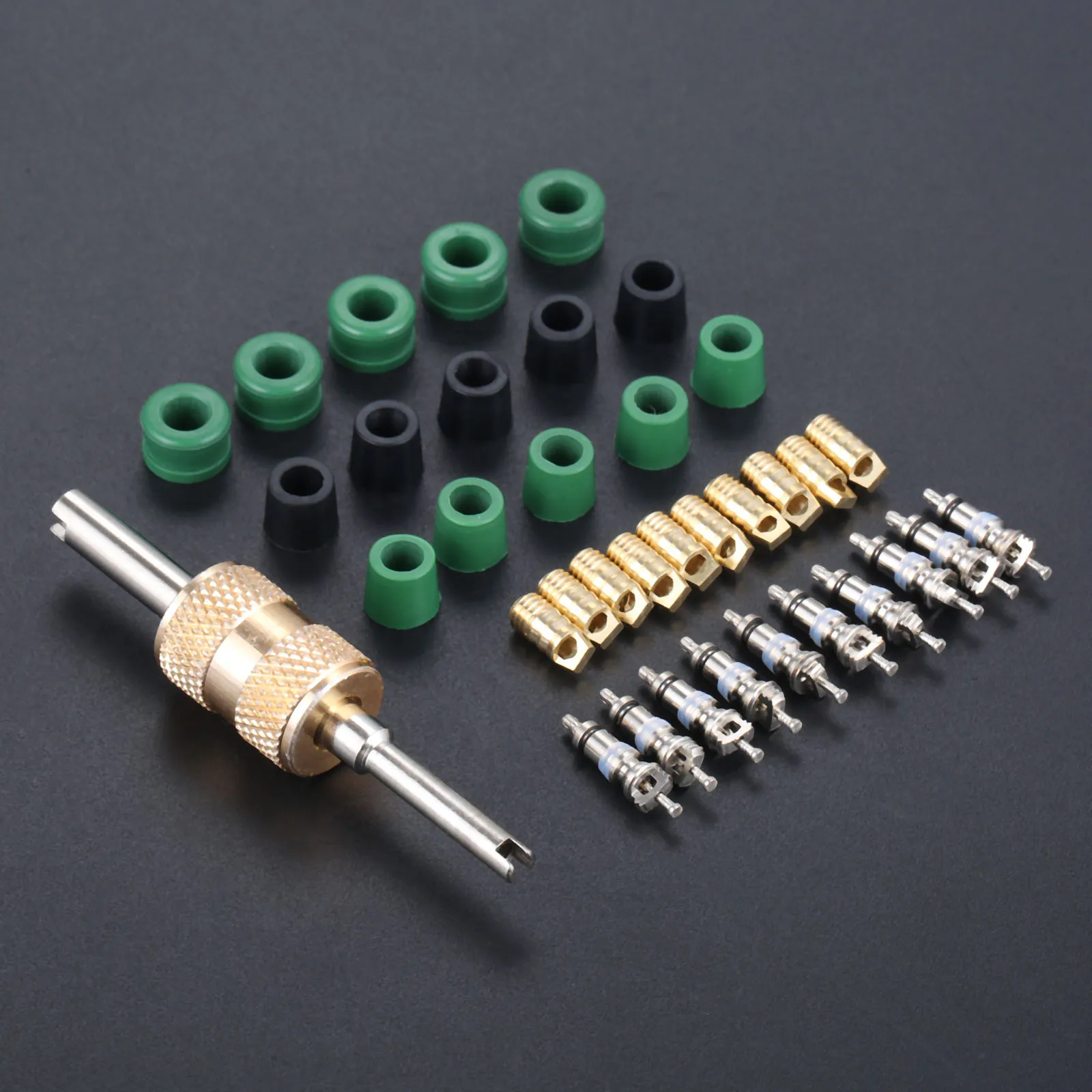 

71pcs Auto Air Conditioning Valve Core Tool Hose Gasket Remover Installer Repair Tool Box Set Car Accessories