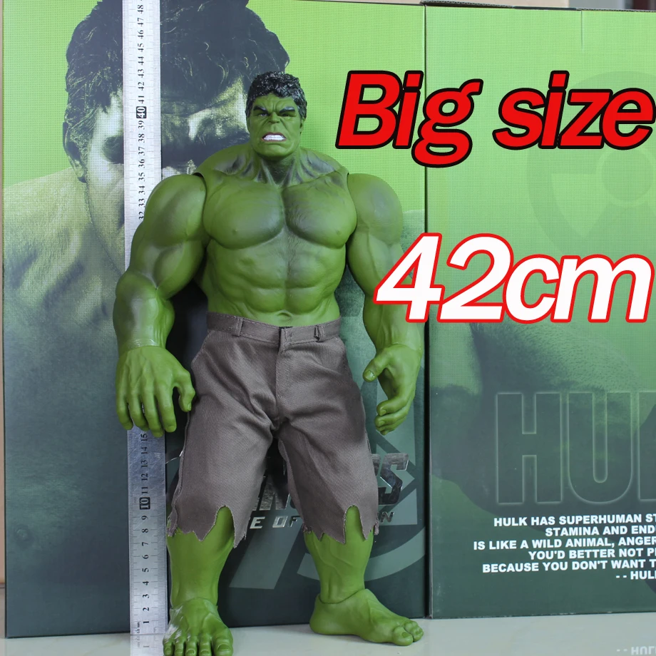 

Action Toy Figures Hot Collect Toys HULK PVC Toy Big Size iron Man Hulk Hulkbuster 30cm or 42cm Model Toys (no original packing)