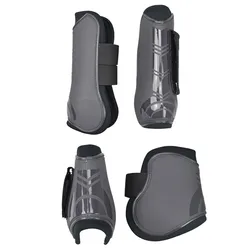 4 Piezas de Cuero Suave de la Pu Equipo Ecuestre de Equitación Carreras de Caballos Legging Protector Botas de Ejercicios Equipo de Brazaletes de Caballo 4 Piezas de Cuero Suave de la Pu Equipo Ecuestre de Equitación Carreras de Caballos Legging Protector Botas de Ejercicios Equipo de Brazaletes de Caballo