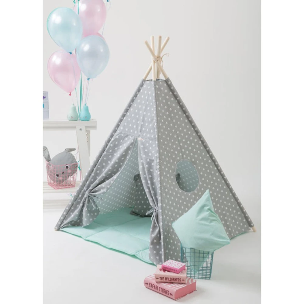 grey play tent