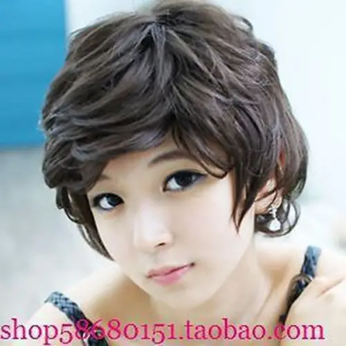 FREE SIPPING hot sale @ &gt&gt&gt&gtNew Short Natural color Fashion Wavy Wig |