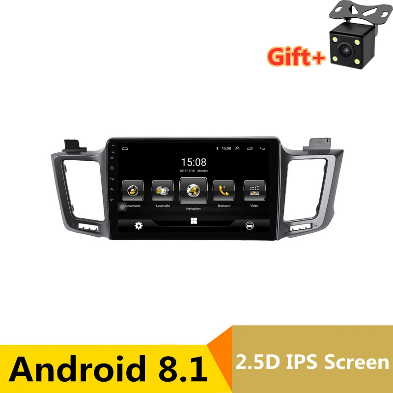 10 1 &quotAndroid 8 автомобильный DVD мультимедийный плеер gps для Toyota RAV4 2013 2014 2015 аудио