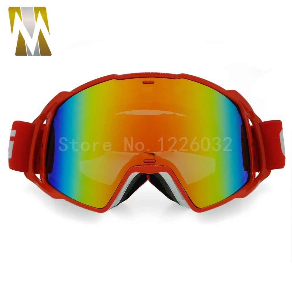 Высокое качество, очки для мотокросса, гоночные цветные линзы, шлем, очки для бездорожья, черный, красный, желтый, зеленый, оранжевый