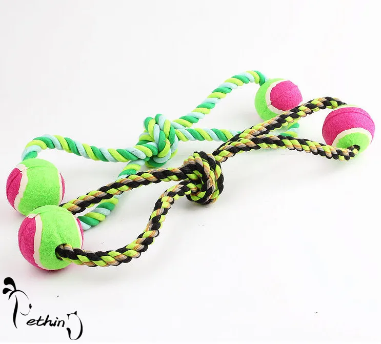 Pet dog cat cotton rope toys pet chew toys harmless teeth cleaning