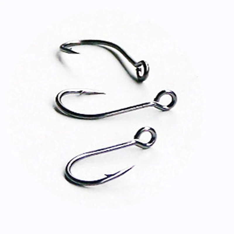 

Fishing Hook Small Fish Catch Worm Fishhooks Big Eye Spoon Lure Barbed Hooks Accessories Lot 20 Pieces