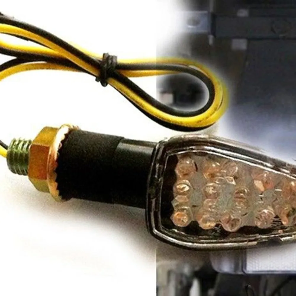Universal Motorcycle 14 Led Turn Signals Indicators Blinkers Flasher