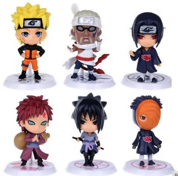 

6Pcs/Set New Naruto Figure Set Figurine PVC Toy Action Figure 8cm Classic Toys