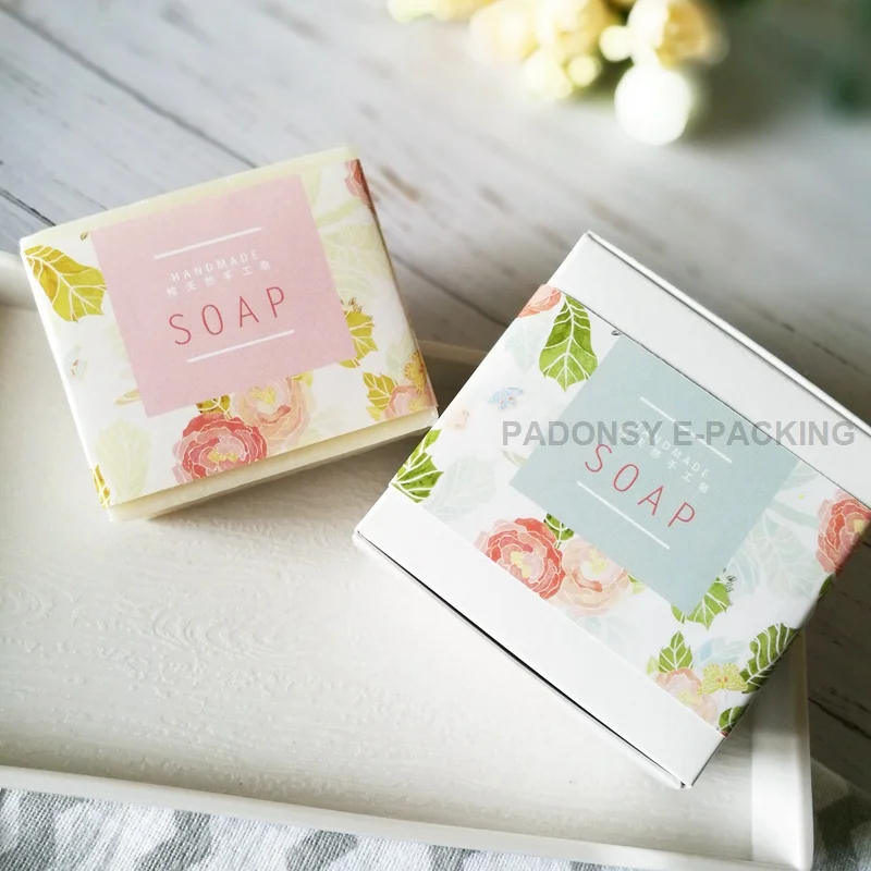 

Elegant Rose Printed Soap Packaging Wrapping Paper Handmade Soap Packaging Pure Cold-process Soap Wrapper Soap Waist