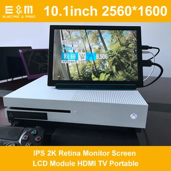 

E&M 10.1 Inch 2560*1600 IPS 2K Retina Monitor Screen LCD Module HDMI TV Portable Raspberry Pi 3 Xbox PS4 Aerial Displayer Player