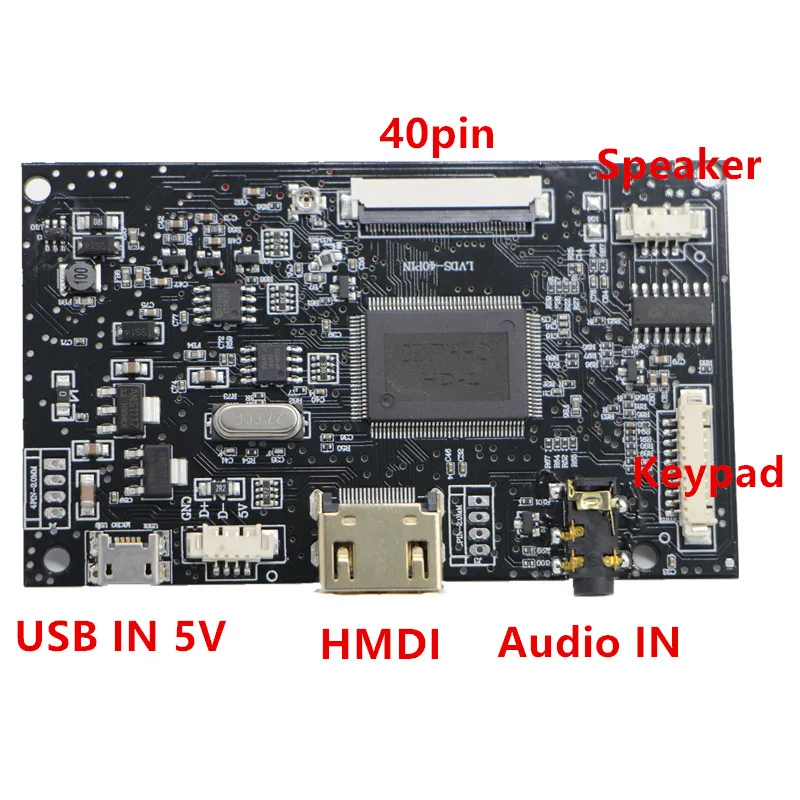HDMI + аудио ЖК дисплей драйвер платы 7 дюймов панель 1024*600 USB 5V DYI наборы для Raspberry Pi 3B