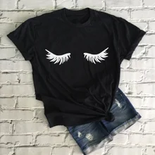 Ресницы футболка Макияж Мода Tee ресницы макияж ресницы тушь для ресниц забавная Футболка Мода Бранч рубашка Tumblr Графические Топы