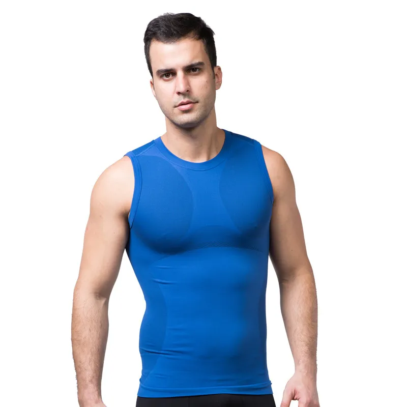 

Mens Body Shaper Quick Dry Vest Sleeveless Men's Casual Men's Solid O-neck Tank Top Men Clothes Fitness Tops
