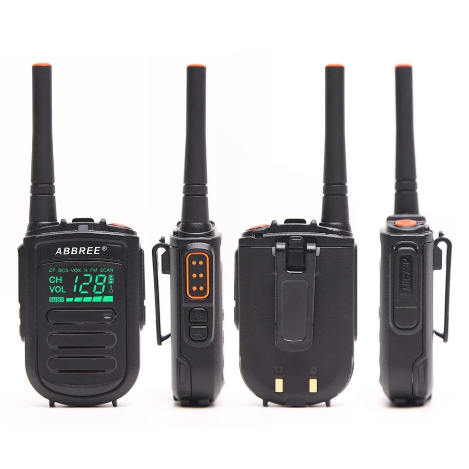 Abbree A 168 мини Портативный портативной рации с Скрытая Дисплей 128 Каналы UHF 400 470 мГц