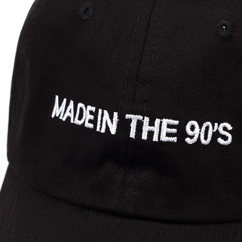 Новинка; Мужская и женская MADEIN 90s шляпа c вышивкой, для отца Бейсбол Кепки хлопок Стиль унконструктед модные унисекс папа Кепки головные уборы