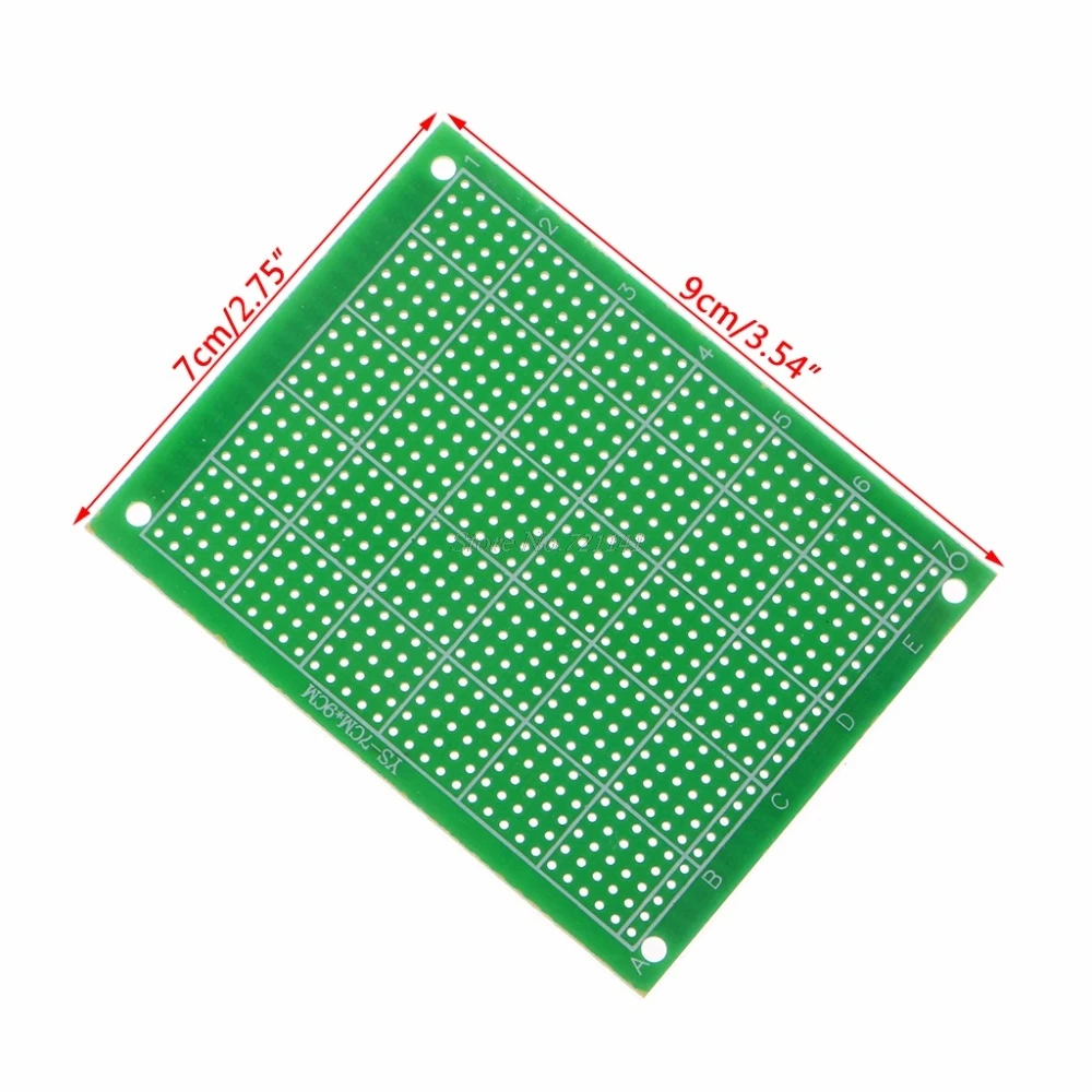 5 шт. FR-4 односторонняя DIY пайка прототип печатная плата 70x90 мм Жесткая печатная плата