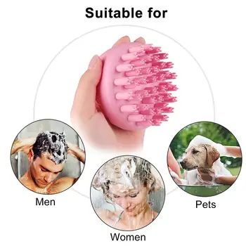 

Hair Scalp Massager Brush Shampoo Brush Handheld Silicone Scalp Shampoo Massage Brush Washing Shower Hair Comb Mini Head Meridi