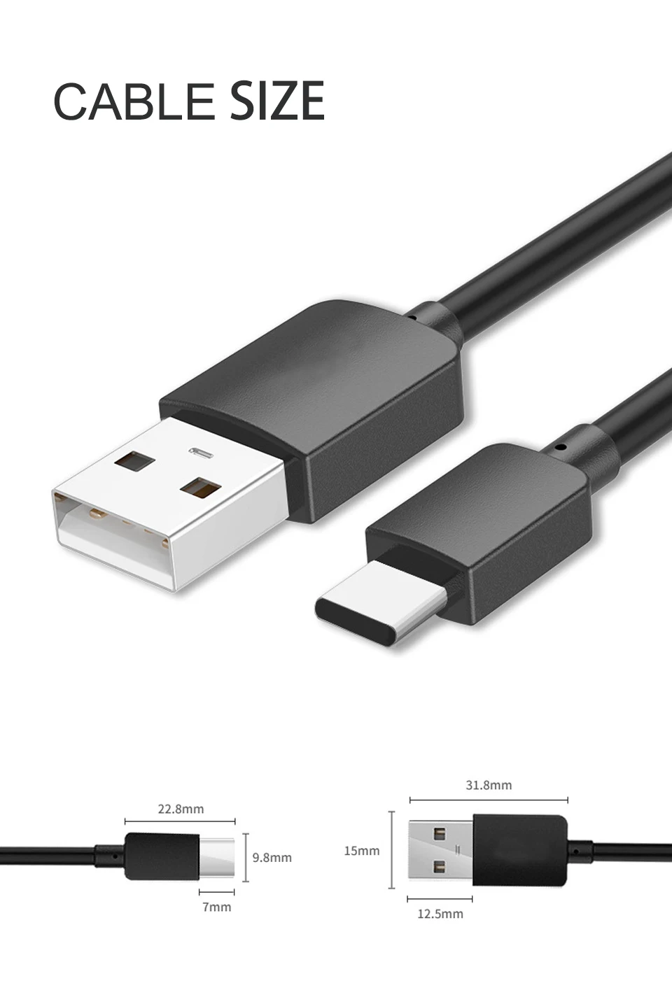 USB Type C Fast Charging Data Cable Type-c data Cord Phone Charger For Samsung S9 S8 Note 8 galaxy s9 Xiaomi mi6 Adapter (11)