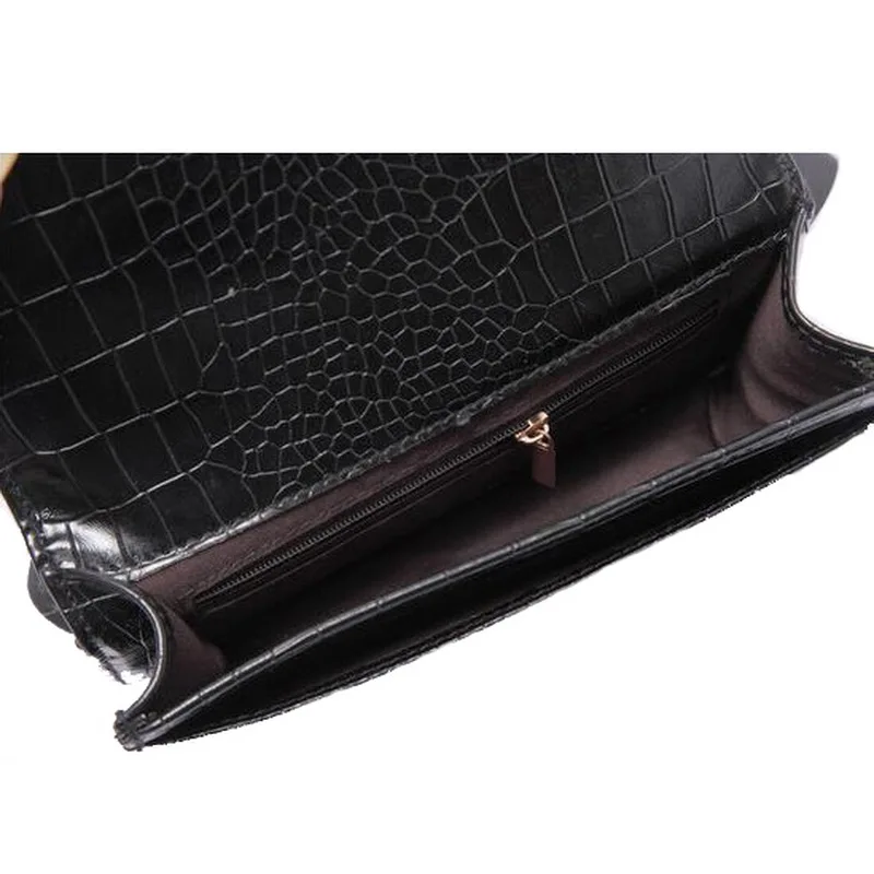 FUNMARDI New Women Waist Pack Classic Fanny Pack PU Leather Waist Bag Famous Brand Bag Belt Crocodile Pattern Women Bag WLAM0067