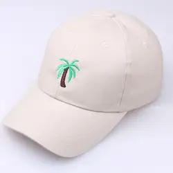 2019 Новый Вышивка пальмы изогнутые Мужская шляпа бейсбол кепки кокосовое Защита от Солнца шляпа Хип Хоп унисекс Лето Snapback шляпа подарок