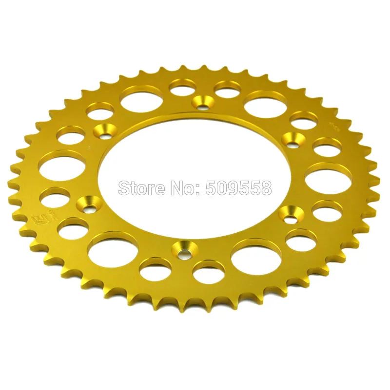 

LOPOR One Piece Gold Color Motorcycle Rear Sprocket 520 47T For BMW 650 X-challenge 650 X-country 2007-2008 K15