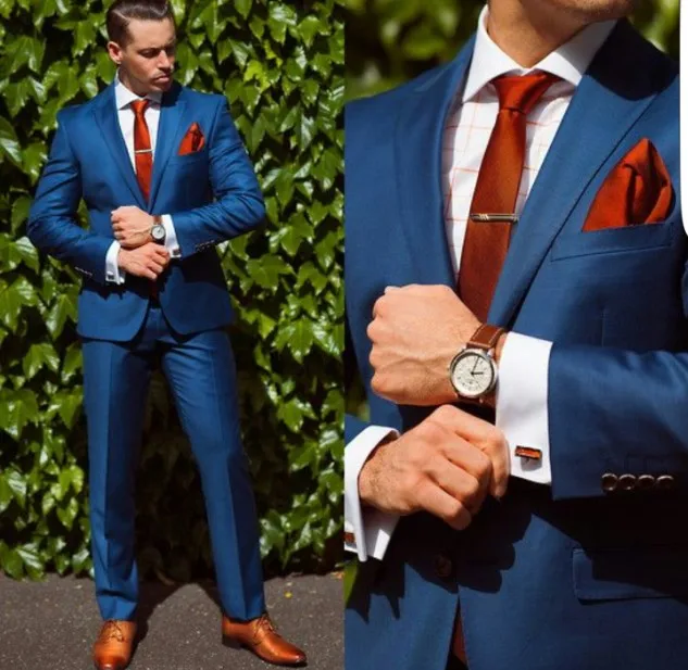 Куртка+ штаны) комплект из 2 предметов мужской свадебный Западный Тонкий деловой костюм мужской комплект Элегантный комплект XS-6XL - Цвет: as picture