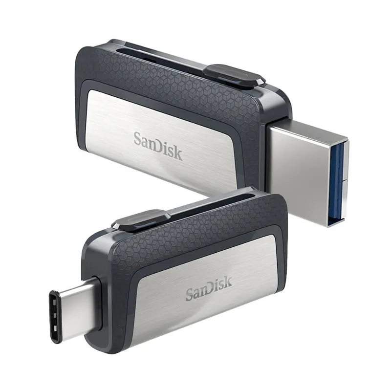 SanDisk type-C USB 3,1 двойной интерфейс OTG флеш-накопитель 256 ГБ 128 Гб 64 ГБ 32 ГБ 16 ГБ ультра двойной накопитель USB 3,1 type-C до 150 м/с